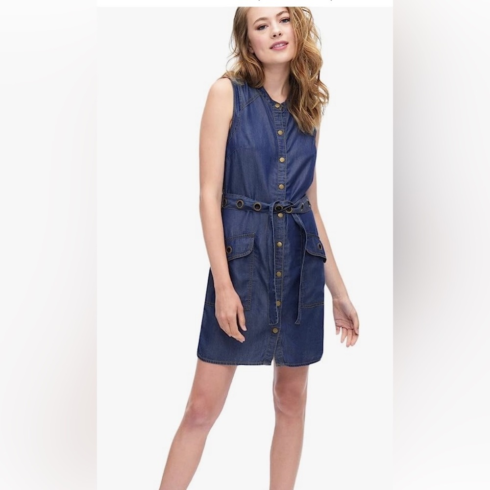 Splendid Wilder Tencel Button Down Dress Sz XS